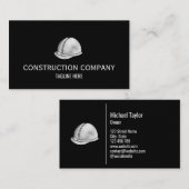 Carte De Visite Contracteur de construction professionnelle Métal (Devant / Derrière)