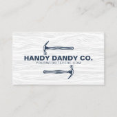 Carte De Visite Contracteur de marteau rustique moderne à grains d (Devant)