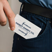 Carte De Visite Contracteur de marteau rustique moderne à grains d