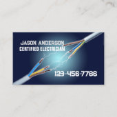 Carte De Visite Contracteur moderne Électricien de service électri (Devant)