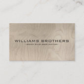 Carte De Visite Contracteurs de construction de texte sculpté (Devant)