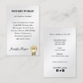 Carte De Visite Contrat de classe métallique  (Devant / Derrière)