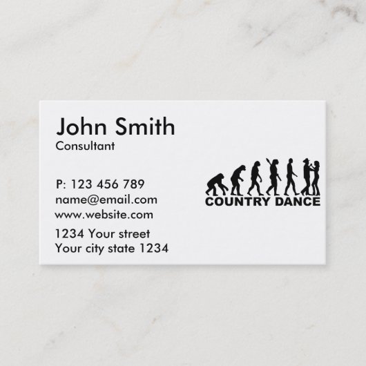 Carte De Visite Contredanse d'évolution (Devant)