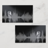 Carte De Visite Contrôle 1,2,1,2 de microphone .............. (Devant / Derrière)