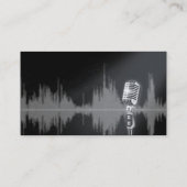 Carte De Visite Contrôle 1,2,1,2 de microphone .............. (Dos)