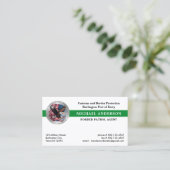 Carte De Visite Contrôle des frontières Logo de la police militair (Debout devant)