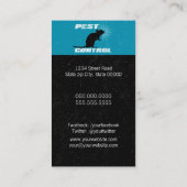 Carte De Visite Contrôle des parasites (Dos)