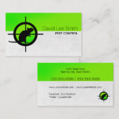 Carte De Visite Contrôle des parasites (Devant / Derrière)