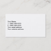 Carte De Visite Contrôles noirs et de blanc (Dos)