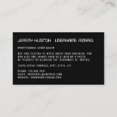 Carte De Visite Contrôleur de jeu, Jeu vidéo (Dos)