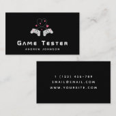 Carte De Visite Contrôleur Joystick Tester Tester Cute (Devant / Derrière)