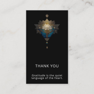 CARTE DE VISITE CONVERGENCE SACRÉE SYMBOLE DE LOTUS ALCHIMIQUE