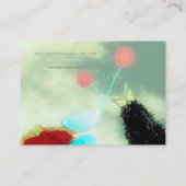 Carte De Visite conversation de wild smart cat kitty gatito (Dos)