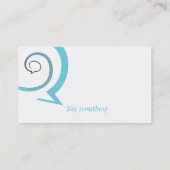 Carte De Visite Conversation spiral (Dos)