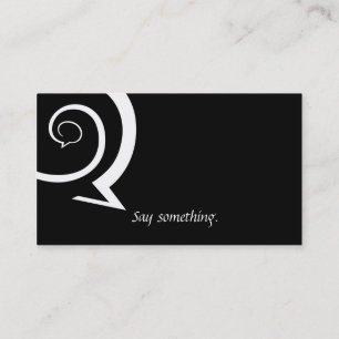 Carte De Visite Conversation spiral