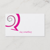 Carte De Visite Conversation spiral (Dos)