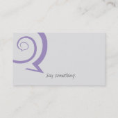 Carte De Visite Conversation spiral (Dos)