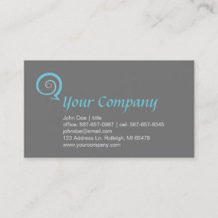 Carte De Visite Conversation spiral