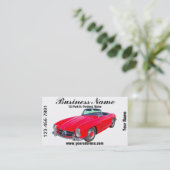 Carte De Visite Convertible 1960 du benz 300 SL de Mercedes (Debout devant)