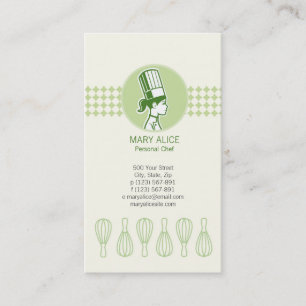 Carte de visite Cook Baker