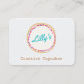 Carte De Visite Cookie ou Cupcake Baker (Devant)