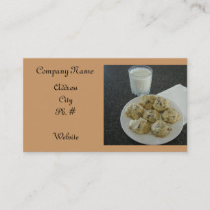 Carte De Visite Cookies aux pépites de chocolat