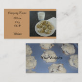 Carte De Visite Cookies aux pépites de chocolat (Devant / Derrière)