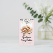 Carte De Visite Cookies Code QR Tendance et Site Web (Debout devant)