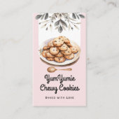 Carte De Visite Cookies Code QR Tendance et Site Web (Devant)