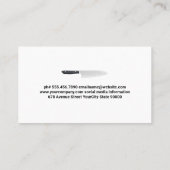 Carte De Visite Cookies de chips au chocolat (Dos)