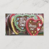 Carte De Visite Cookies de pain d'épice décoratif (Dos)