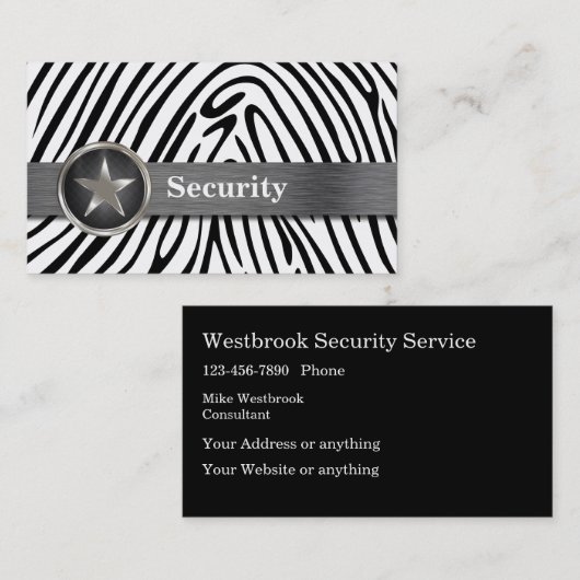 Carte De Visite Cool (Devant / Derrière)