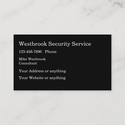 Carte De Visite Cool (Dos)