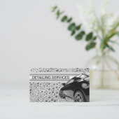 Carte De Visite Cool Auto Détail de l'eau gouttes Design (Debout devant)