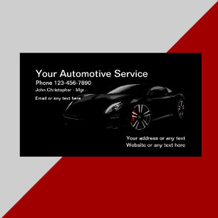 Carte De Visite Cool automobile moderne et élégant