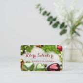 Carte De Visite Cool Awesome Noël Ornements Wreath (Debout devant)