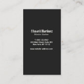 Carte De Visite Cool Barber Barbershop Electrique Clipper à cheveu (Dos)