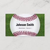 Carte De Visite Cool Baseball Softball Coach Joueur formateur Pers (Devant)