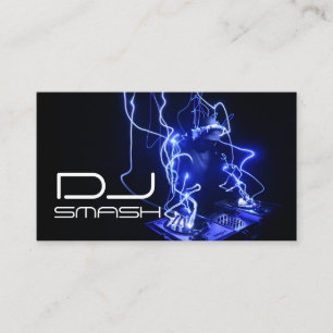 Carte de visite Cool Blue DJ Musique