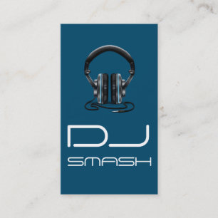 Carte de visite Cool Blue DJ Musique