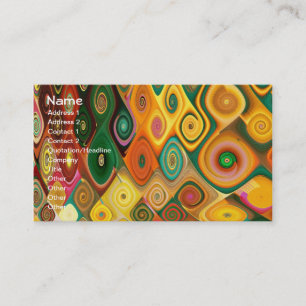 Carte De Visite Cool Cascade Art Abstrait Fractal