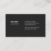 Carte De Visite Cool Chef Casquette Logo Restauration (Dos)