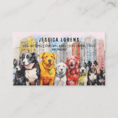 Carte De Visite Cool chien, Groomer animal, Vétérinaire, Chiot (Devant)