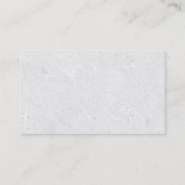 Carte De Visite Cool clair élégant moderne blanc professionnel mod (Dos)
