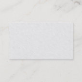 Carte De Visite Cool clair élégant moderne blanc professionnel mod (Dos)