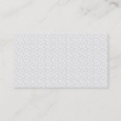 Carte De Visite Cool clair élégant moderne blanc professionnel mod (Dos)