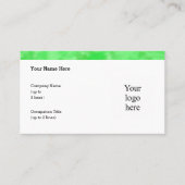 Carte De Visite Cool Clover Patch Logo Std. Personnalisé (Devant)