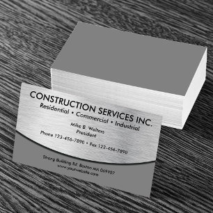 Carte De Visite Cool Construction Business Cards