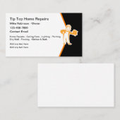 Carte De Visite Cool Construction Handyman Home Réparations (Devant / Derrière)