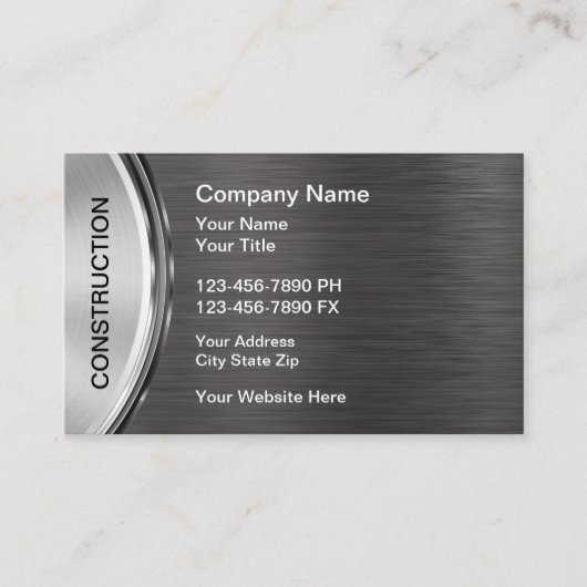Carte De Visite Cool Construction Home Services (Devant)